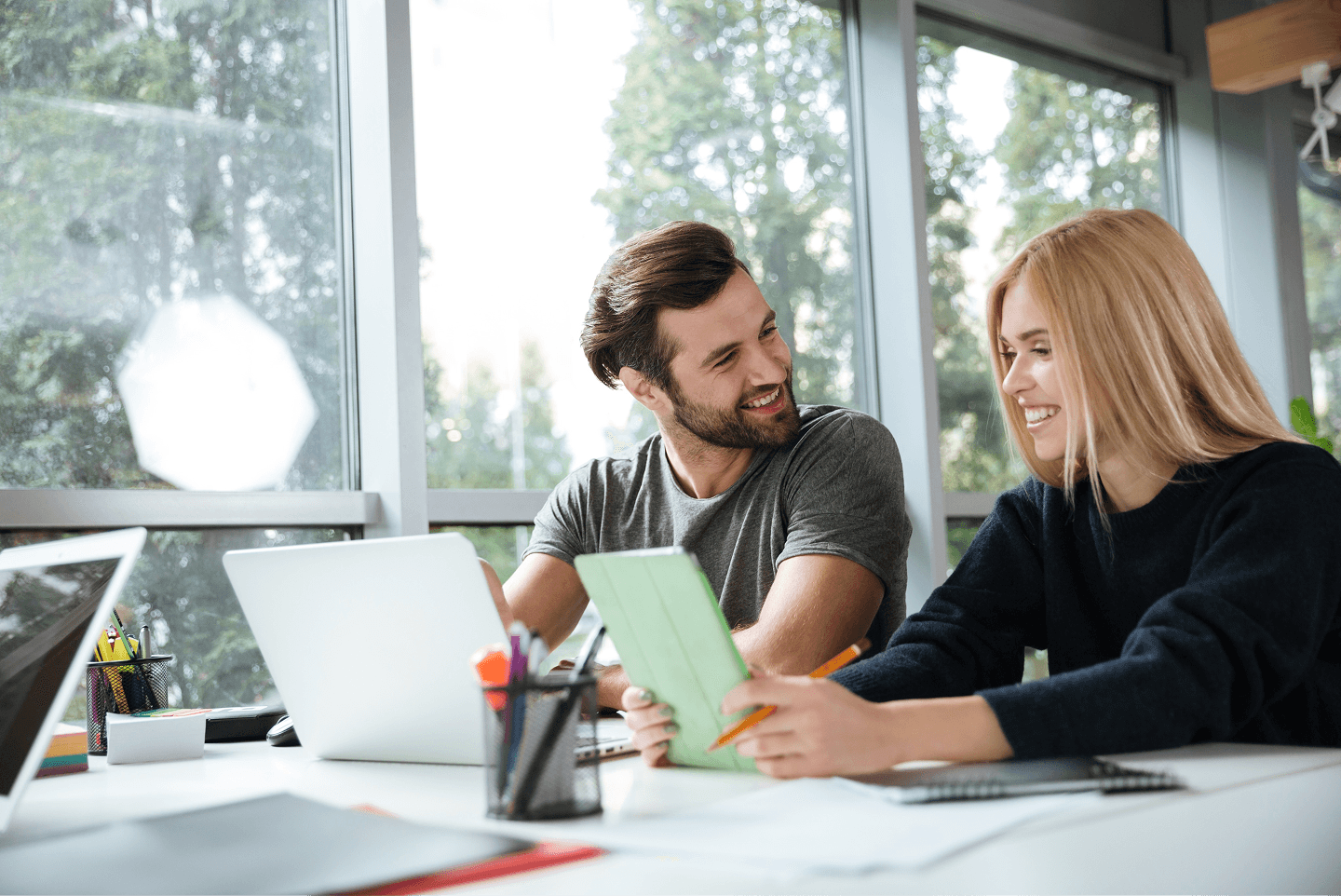 Environnement de bureau professionnel